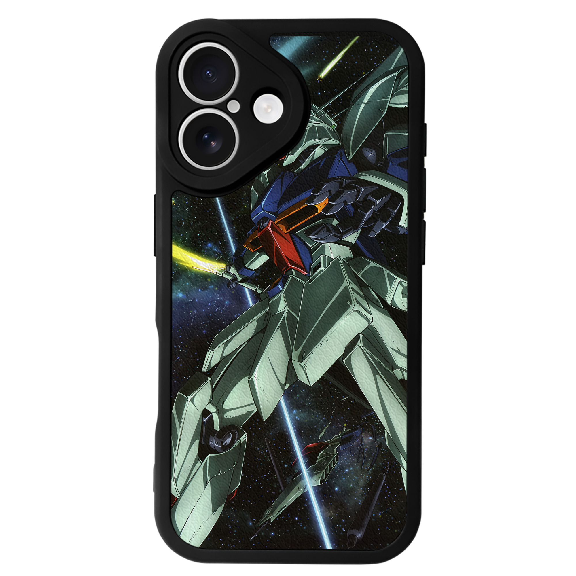（画像用） 機動戦士ガンダム Mobile Suit Gundam 【iPhone 16シリーズ対応】シリコンスマホケース（レザー調） 材質：シリコン